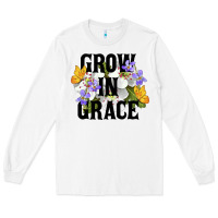 White Grow In Grace Long Sleeve Tee - LillyAllenDesigns