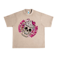 French Oak Coffee is my Valentine Urban Heavy Tee - CowhideDigitalArt
