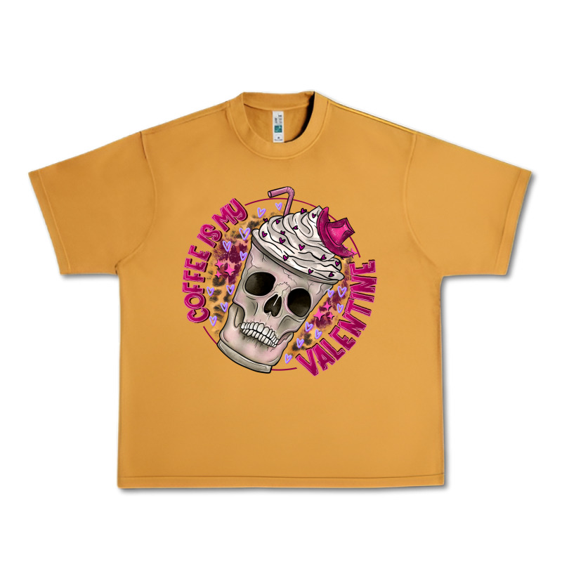 Coffee Is My Valentine Urban Heavy Tee by CowhideDigitalArt | Teevron