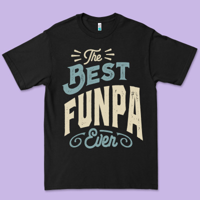 The Best Funpa Ever - Mens Funny Dad And Grandpa Premium Tee Designed By Artisfamous