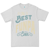Dove Grey The Best Funpa Ever - Mens Funny Dad and Grandpa Premium Tee - artisFamous