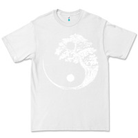 White yin yang bonsai tree Premium Tee - artisFamous