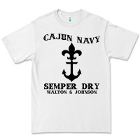 White cajun navy Premium Tee - artisFamous