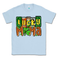 Dusty Blue St. Patrick's lucky mama Classic Tee - OliviaCreatesArt