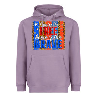 Lavender land of the free th of july brushstroke Heavyweight Hoodie - Jasminsmagicworld