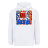 White land of the free th of july brushstroke Heavyweight Hoodie - Jasminsmagicworld