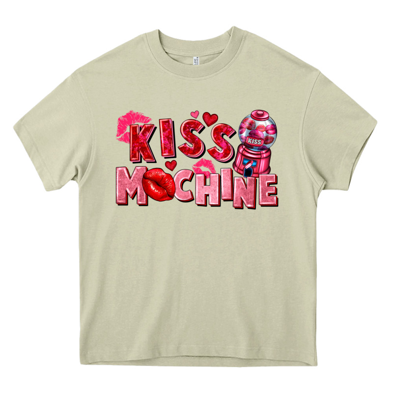 Kiss Machine Valentine's Day Heavy Core Tee by FaDigitalArtStudio | Teevron