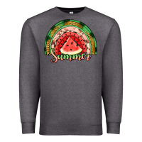 Charcoal Heather watermelon summer rainbow Premium Sweatshirt - Jasminsmagicworld