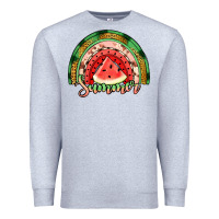 Heather Grey watermelon summer rainbow Premium Sweatshirt - Jasminsmagicworld