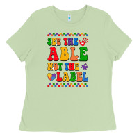 Matcha see the able not the label Ladies Tee - CowhideDigitalArt