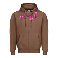 Chestnut hope breast cancer butterfly Zipper Hoodie - Jasminsmagicworld