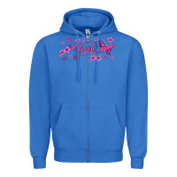 True Royal hope breast cancer butterfly Zipper Hoodie - Jasminsmagicworld