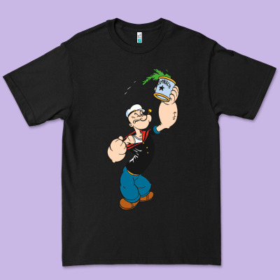 Popeye Spinach Retro Mens Funny Premium Tee Designed By Artisfamous