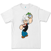 White Popeye Spinach Retro Mens Funny Premium Tee - artisFamous