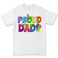 White Western Proud Dad Premium Tee - BundleAndBundleShop