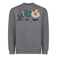 Storm peace love pomeranian Heavyweight Sweatshirt - RanaPortraitStore