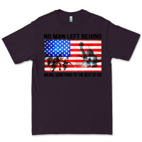 Plum no man left behind means something to the rest of us Premium Tee - artisFamous