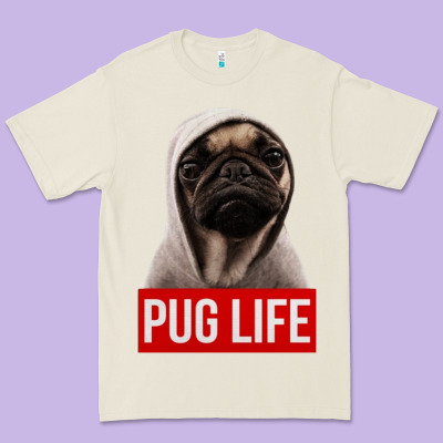 Pug Life Premium Tee Designed By Artisfamous