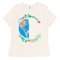 Bone Autism Awareness Kindness Puzzle Earth Ladies Tee - CowhideDigitalArt