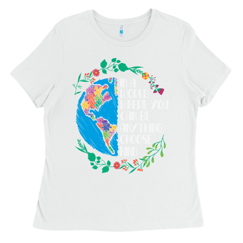Autism Awareness Kindness Puzzle Earth Ladies Tee by CowhideDigitalArt | Teevron