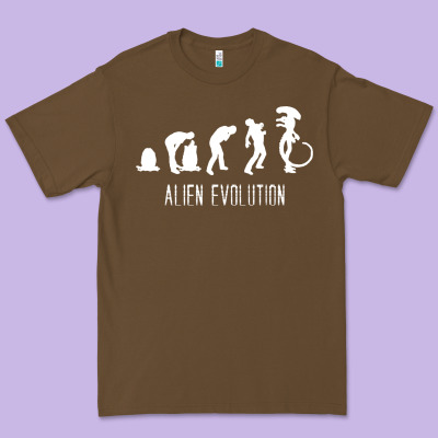 Alien Evolution Premium Tee Designed By Artisfamous