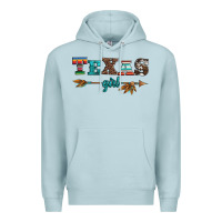 Blue Mist texas girl serape turquoise leopard cowhide arrow Premium Hoodie - Artiststas
