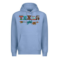 Colony Blue texas girl serape turquoise leopard cowhide arrow Premium Hoodie - Artiststas