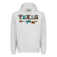 Dove Grey texas girl serape turquoise leopard cowhide arrow Premium Hoodie - Artiststas