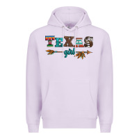 Lilac texas girl serape turquoise leopard cowhide arrow Premium Hoodie - Artiststas