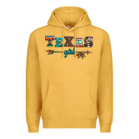 Mustard texas girl serape turquoise leopard cowhide arrow Premium Hoodie - Artiststas