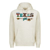 Oatmeal Heather texas girl serape turquoise leopard cowhide arrow Premium Hoodie - Artiststas