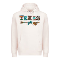 Pale Pink texas girl serape turquoise leopard cowhide arrow Premium Hoodie - Artiststas
