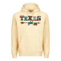 Pina Colada texas girl serape turquoise leopard cowhide arrow Premium Hoodie - Artiststas