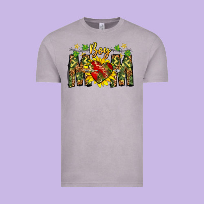 Boy Mom Vintage Tee Designed By Cowhidedigitalart
