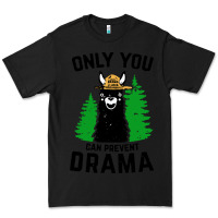 Black only you can prevent drama llama Premium Tee - artisFamous