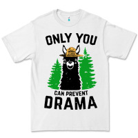 White only you can prevent drama llama Premium Tee - artisFamous