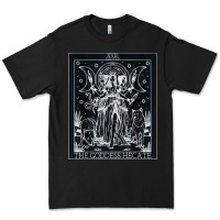 Black hecate tarot card triple moon goddess witch wiccan pagan Premium Tee - artisFamous