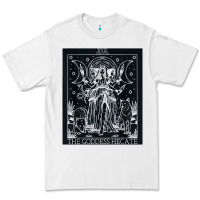 White hecate tarot card triple moon goddess witch wiccan pagan Premium Tee - artisFamous