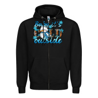 Black Baby it's cold outside Zipper Hoodie - RanaPortraitStore