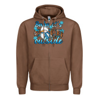 Chestnut Baby it's cold outside Zipper Hoodie - RanaPortraitStore