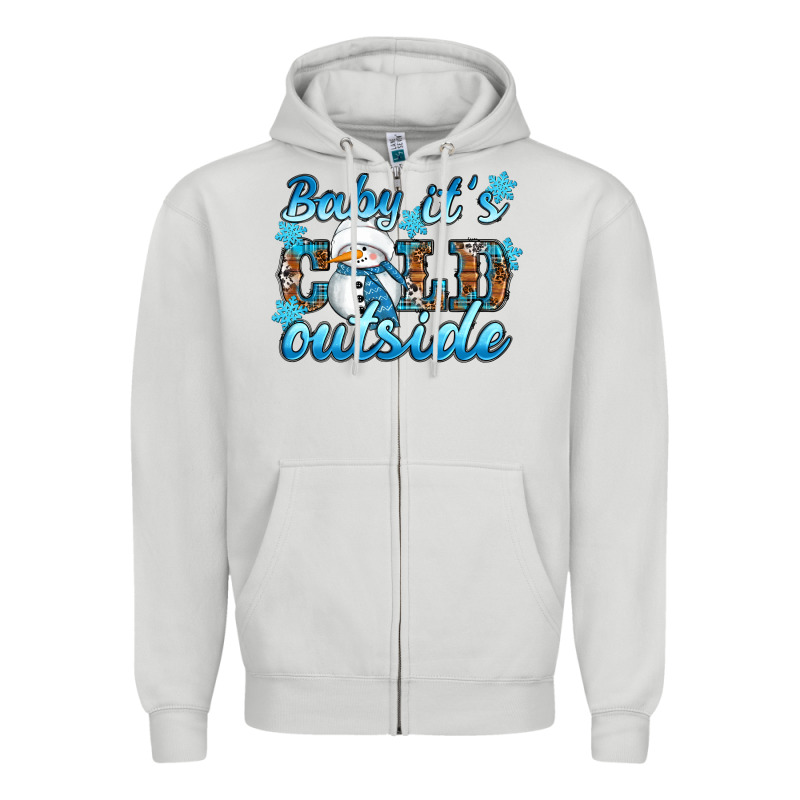 Baby It's Cold Outside Zipper Hoodie by RanaPortraitStore | Teevron