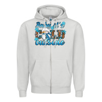 Dove Grey Baby it's cold outside Zipper Hoodie - RanaPortraitStore