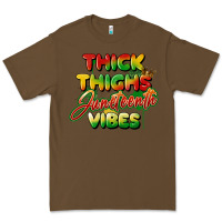 Cacao thick thighs juneteenth vibes Premium Tee - FaDigitalArtStudio