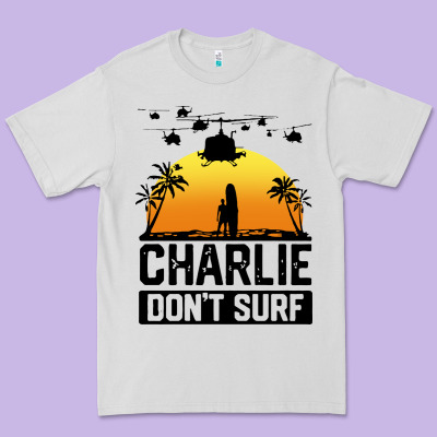 Summer Vacation Charlie Don't Surf Premium Tee Designed By Artisfamous