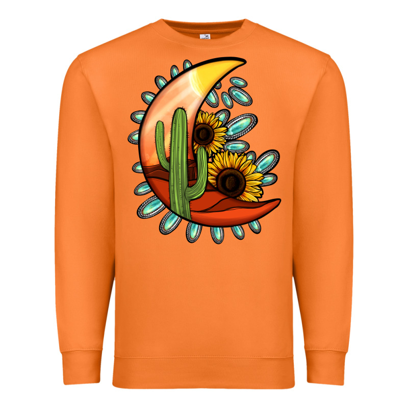 Turquoise Desert Moon Premium Sweatshirt by Jasminsmagicworld | Teevron