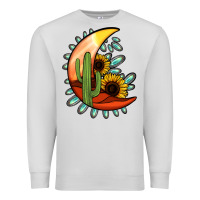 Dove Grey turquoise desert moon Premium Sweatshirt - Jasminsmagicworld