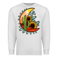 Oatmeal Heather turquoise desert moon Premium Sweatshirt - Jasminsmagicworld