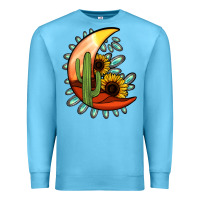 Ocean Blue turquoise desert moon Premium Sweatshirt - Jasminsmagicworld