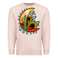 Pale Pink turquoise desert moon Premium Sweatshirt - Jasminsmagicworld