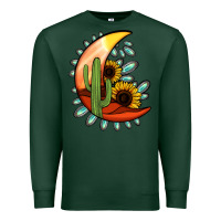 Sports Green turquoise desert moon Premium Sweatshirt - Jasminsmagicworld
